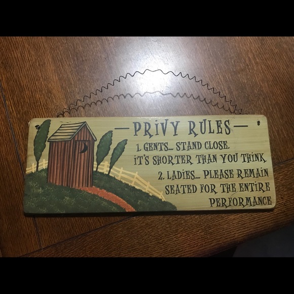 Other - Privy rules sign